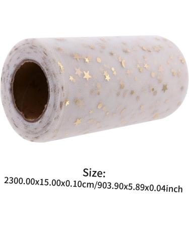 ABOOFAN 3 Rolls Christmas Scarf Dinner Table Decor Mesh Ribbon Diy Wrapping Tulle Star Yarn - Buy Online on GoSupps.com