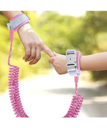 Children Safety Leash - 2.5m Anti-Lost Wrist Link for Toddlers - Pink Toddler Leash - Buy Online on GoSupps.com