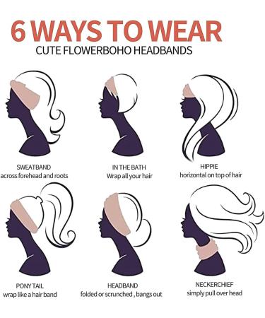 scicent Headbands for Women's Hair Yoga Hairbands Stretchy Cotton Hair Bands Hairwarp Sports Running Exercise Gym for Girls 18 11318 - Buy Online on GoSupps.com