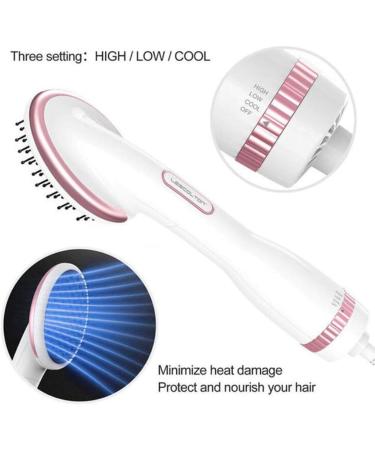 One Step Hair Dryer 2 in 1 Hot Air Brush Men Women and Teens Salon Hair Dryer Straightener Negative Ion Hair Care Fast Drying Hair Dryer for All Hair Types - Buy Online on GoSupps.com