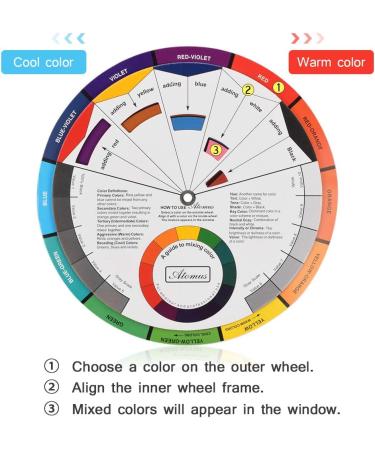 JimKing Creative Color Wheel - Paint Mixing Learning Guide for Makeup & Art Class - 9.25inch - Buy Online on GoSupps.com