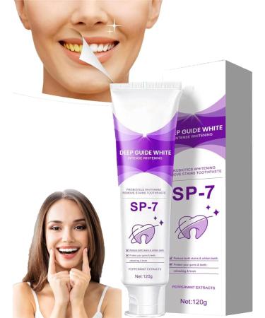 SP-7 Probiotic Whitening Toothpaste Brightening & Stain Removing Toothpaste Deeply Cleaning Gums Removes Tooth Stains SP-7 toothpaste Whitening for All Teeth Types (1PC)