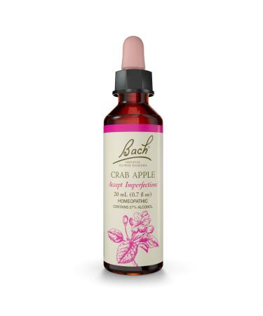 Bach Original Flower Remedies Crab Apple - Accept Imperfections - Natural Homeopathic Flower Essence for Emotional Balance - Vegan Gluten Free Sugar Free - 20mL Dropper