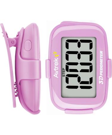 AVTREK Precise 3D Step Counter - Digital Pedometer with Large Display Time & LED Backlight - Ideal for Walking & Running | International Shipping - Buy Online on GoSupps.com