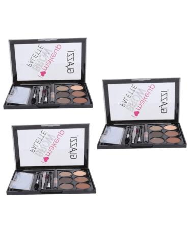 Didiseaon 3 Sets Eyebrow Powder Set Brow Makeup Eye Brow Shaping Kit Abs Eyebrow Stickers Eyebrow Pencil