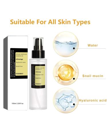 Buy Snail Mucin Essence 96.3% | Power Repairing Serum for Fine Lines Dull Skin & Acne | Hydrating & Firming | 3.38 fl.oz | International Shipping Available - Buy Online on GoSupps.com