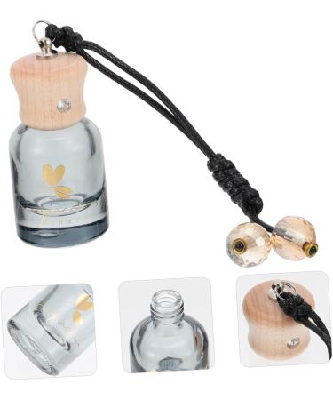 GLEAVI 1pc Perfume Bottle Carafes Accessories Automotive Alentine Hanging Glass Essential Oil Bottle 1 count (Pack of 1) Black - Buy Online on GoSupps.com