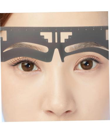 FOMIYES 8 Pcs Eyebrow Ruler Eyebrow Stencil Eyebrow Stamp Stencil Brow Makeup Supplies Card Balance - Buy Online on GoSupps.com