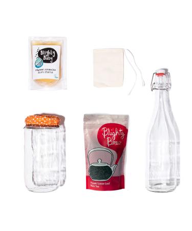Kombucha Full Starter Kit With Blighty Baby SCOBY - Make your own Kombucha at home - Buy Online on GoSupps.com