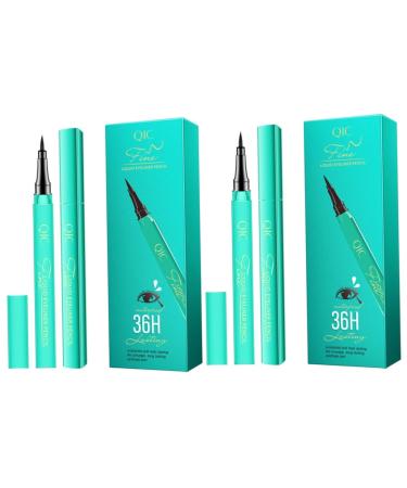 FOMIYES 2 pcs Eye Fast Tip Waterproof for Liquid Eyeliner Pen Dry Ultra-fine Cosmetics Women 1 count (Pack of 1) As Shownx2pcs