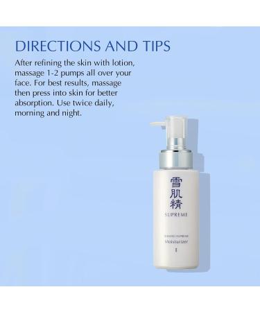 SEKKISEI Supreme Moisturizer I | Hydrating Facial Cream for Elasticity & Suppleness - 7.7 oz | International Shipping Available - Buy Online on GoSupps.com