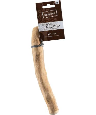 Chewies coffee wood caustab for dogs - chewing bones dog toys - 100 % natural dog accessories risk low & durable - size XS: for dogs up to 5 kg body weight 1 pack size: xs - for dogs up to 5kg