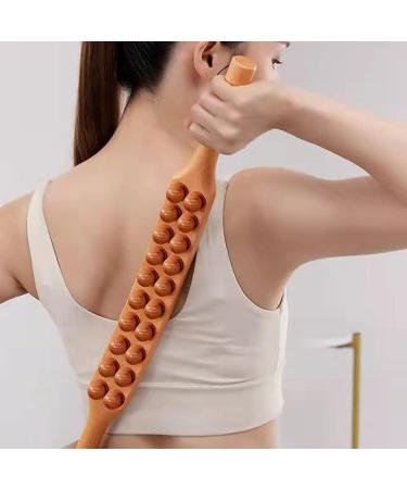 Guasha Massage Stick Set of 2 - Wooden Anti-Cellulite Beech Tool for Back & Waist 60cm - Improve Circulation & Relax Muscles - Buy Online on GoSupps.com