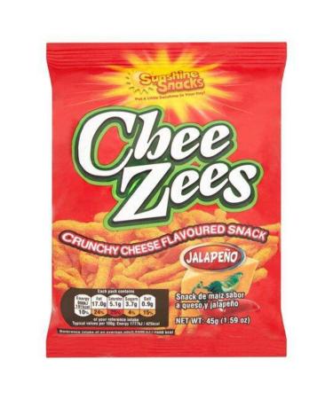 Chee Zees Jalapeno 45g Box of 12-Fd