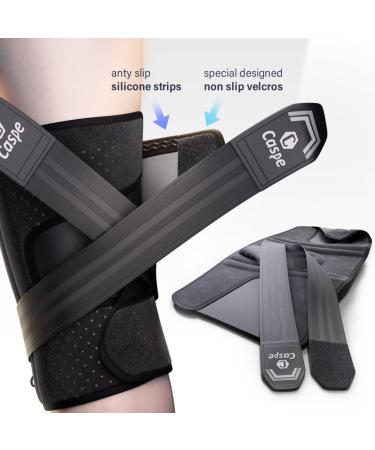 Caspe Adjustable Knee Brace - Pain Relief & Support with Gel Pad & Stabilizers for Arthritis Meniscus Tear ACL Sports - Buy Online on GoSupps.com