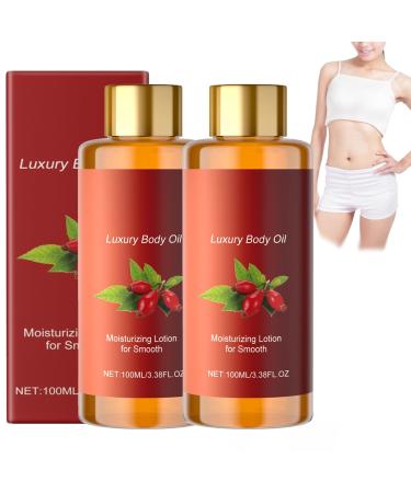YUNFAX Luxurious body firming oil for women shine and skin firming sagging skin solution shimmering oil daily careafter shower treatment of wrinkled skin 100 ml 2 pieces