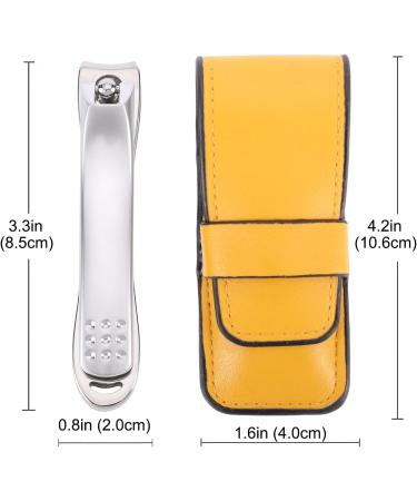 HITOPTY Nail Clippers Sharp Ingrown Toenail Tool Stainless Steel Fingernail Cutter Portable Nail Trimmer with Nail File in Sheath for Thick Nails - Buy Online on GoSupps.com