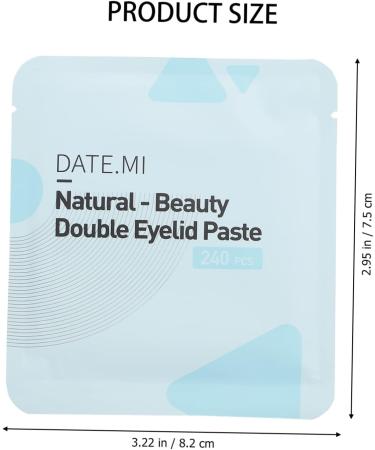 Healeved 3 Sets Double Eyelid Sticker Makeup Supplies Eye Makeup Tool Breathable Eyelid Tape Invisible Eye Sticker Double Eyelid Tape Invisible Eyelid Tape Eyelid Strips Eyelid Lift Strips 8.2X7.5X0.1CM - Buy Online on GoSupps.com