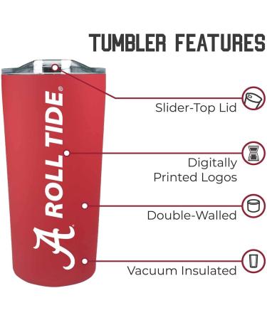 Alabama Crimson Tide Stainless Steel Vacuum Insulated Tumbler - 18 oz - Red - Buy Online on GoSupps.com