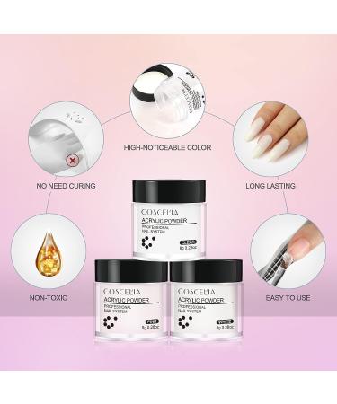 Acrylic Nail Kit for Beginners | Complete Set with 12 Colors Glitter Powder, Nail Forms, Manicure Tools | Perfect for Nail Extension | Christmas Gift - Buy Online on GoSupps.com