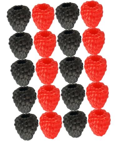 HOMSFOU 80 Pcs Simulation Raspberry Home Decor Tablescape Decor Toy's for Kids Desktop Decor Kids Decor Light House Decorations for Home Toys for Kids Kid Toy Kids Toy Fruit Cake Pvc Child - Buy Online on GoSupps.com