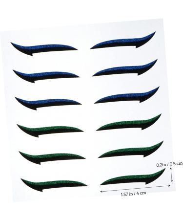 FOMIYES 108 Pairs Glitter Eyeliner Eyelid Makeup Stickers Korean Eyelid Tape Eye Skin Sticker Eyes Miss Tool - Buy Online on GoSupps.com