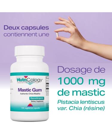 Nutricology Mastic Gum (Mastix) 500mg 120 Vegan Vegetarian Gluten Free Soy Free Non-GMO - Buy Online on GoSupps.com