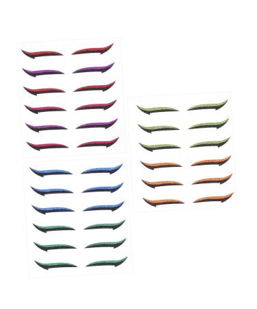 Beavorty 54 Pairs Anti Sweat Eyeliner Eyeshadow Stickers Purple Duct Tape Double Sided Adhesive Tape Double Sided Eyelid Tape Eyeliner Tape Sticker Eye Line Sticker Eye Line Strip Sticker