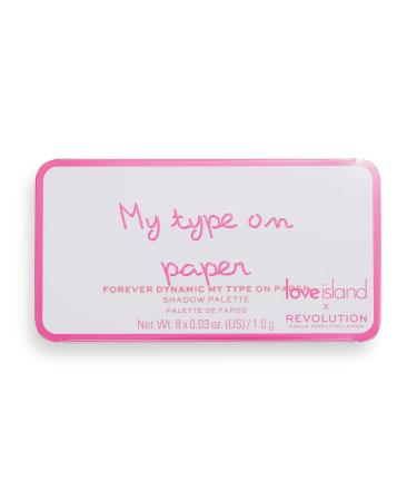 Makeup Revolution X Love Island Dynamic Eyeshadow Palette - My Type On Paper 8 Shades | International Shipping Available - Buy Online on GoSupps.com