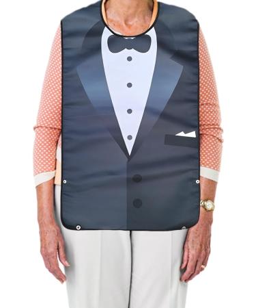 Vokmon Waterproof Adult Bib with Crumb Catcher - Funny Novelty Elderly Bib for Men and Women - Buy Online on GoSupps.com