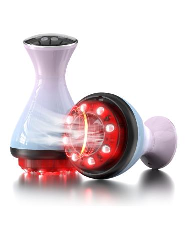 KTS cupping electrical cupping & gua-sha & breath cups & red light lamp heat lamp 4 in 1 cupping Massage device adjustable 15-stage heat levels & 15-stage suction levels & 3 replacement heads