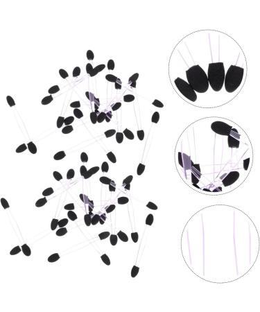 NOLITOY 100pcs Eye Shadow Stick Eyeshadow Eye Makeup Tools Cosmetic Woman Makeup Tools Make up Makeup Stick 7.5x0.5cm Black - Buy Online on GoSupps.com