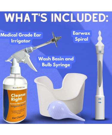 Cleanse Right Ear Wax Removal Kit - USA Made Reusable Spiral Swab for Earwax Blockage Removal - Buy Online on GoSupps.com