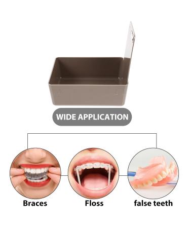 Beaupretty Night Guard Box - Plastic Holder for False Teeth Storage & Bath Fixing Grey | International Shipping Available - Buy Online on GoSupps.com