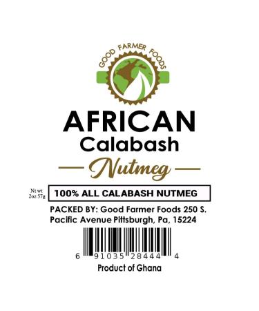 Good Farmer Foods African Calabash Nutmeg 2oz - Authentic Spice from Africa - Buy Online on GoSupps.com