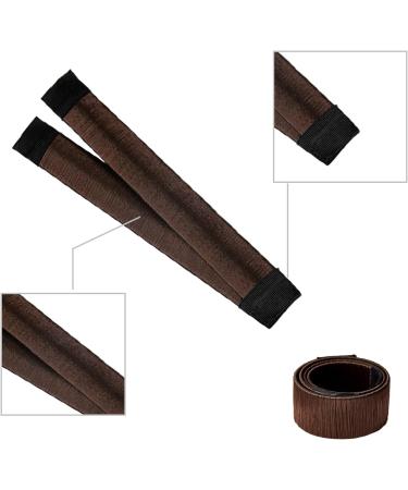3 Pcs Fast Bun Maker - Magic Hair Donut French Twist Snap Band - Dark Brown - Buy Online on GoSupps.com