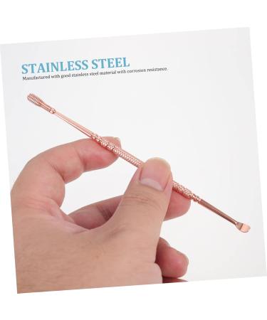 Spiral Ear Spoon | Reusable Ear Cleaner & Ear Wax Removal Kit - Stainless Steel | Outdoor Rose Gold | Efficient Earwax Removal Tool - Buy Online on GoSupps.com