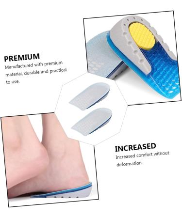 FRCOLOR Shock Absorbing Height Increase Insoles - 3 Pairs Invisible Heel Lift Inserts for Comfort & Height Boost - Buy Online on GoSupps.com
