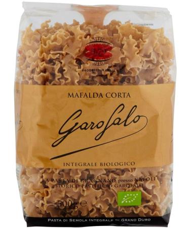 Garofalo Garofalo Whole Grain Durum Wheat Pasta Organic Product Mafalda Corta No. 5-79 Whole Grain Pasta Durum Wheat Semolina Neapolitan Pasta 500g Pack