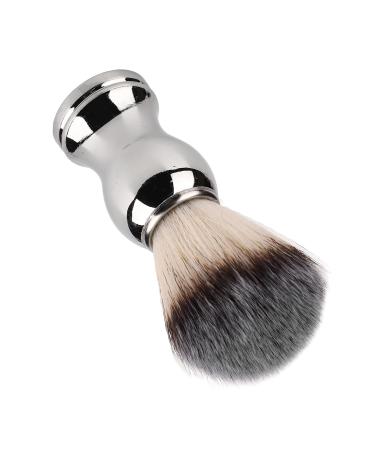 Premium Men's Shaving Brush - Soft Bristles & Silver Handle | Handcrafted Beard Brush for Salons & Home - Buy Online on GoSupps.com