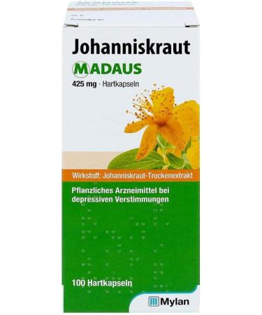 St. John's Wort Madaus 425 mg Hard Capsules - Boost Mood & Well-Being | International Shipping Available - Buy Online on GoSupps.com