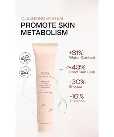 Deep Pore Cleansing Exfoliating Gel - Gentle Face Scrub for Blackhead Removal & Dead Skin Hydrating Moisturizing Face Wash Gel for All Skin Types 1.76oz/50g - Buy Online on GoSupps.com