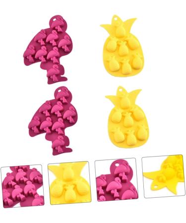 BIUDECO 4pcs Silicone Ice Mold Silicone Molds Cookie Baking Ice- Making Molds Cake Molds Ice Tray Pudding - Buy Online on GoSupps.com