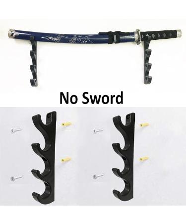 Pmsanzay Four-Layer Wall-Mounted Sword Stand Display Rack - Easy to Install - 2 Pack - Buy Online on GoSupps.com