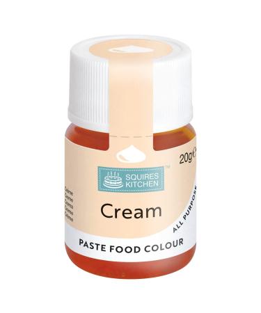 Squires Kitchen Cream Food Colouring Paste Concentrated Food Colour for Use with Sugarpaste Icing Fondant Modelling Pastes Buttercream Royal Icing Cake Mixes and More - 20g