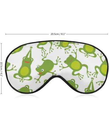 Different Jumping Frogs Sleep Mask Eye Cover | Adjustable Strap, Blocks Light, Night Travel Nap Blindfold for Men Women - Buy Online on GoSupps.com