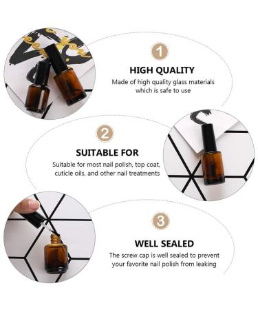 Beaupretty 15 St. Empty Nail Polish Bottles - Refillable Glass Nail Cosmetic Containers for Easy Packaging (5.3x3.2 cm) - Buy Online on GoSupps.com