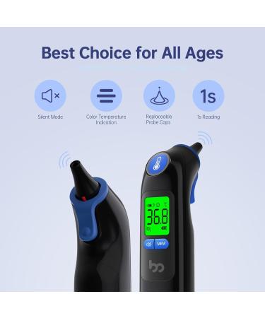 Buy Digital Infrared Ear Thermometer for Baby & Adults - Includes 24 Disposable Caps - Fast International Shipping - Buy Online on GoSupps.com