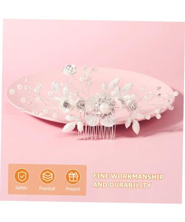 Beatifufu Flower Comb Bridal Hair Accessory Pearl Hair Accessories Hair Comb for Bride Wedding Hair Comb Wedding Hair Accessories for Brides Headpiece for Bride Bridal Headpiece Hair Jewelry - Buy Online on GoSupps.com