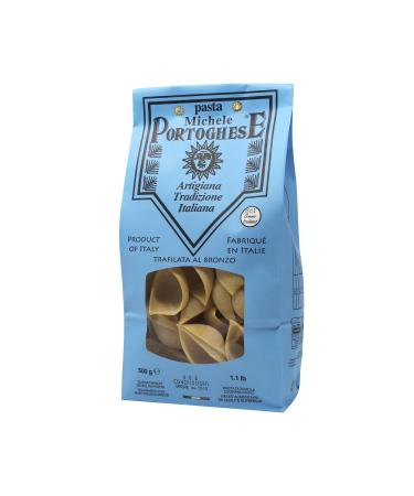 Michele Portoghese Conchiglioni pasta large shell pasta for filling pasta from Italy durum wheat semolina slow drying 500 g